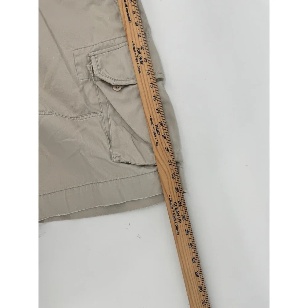Polo‎ Ralph Lauren Cargo Shorts Mens 46 Khaki Tan Classic Chino Cotton Utility